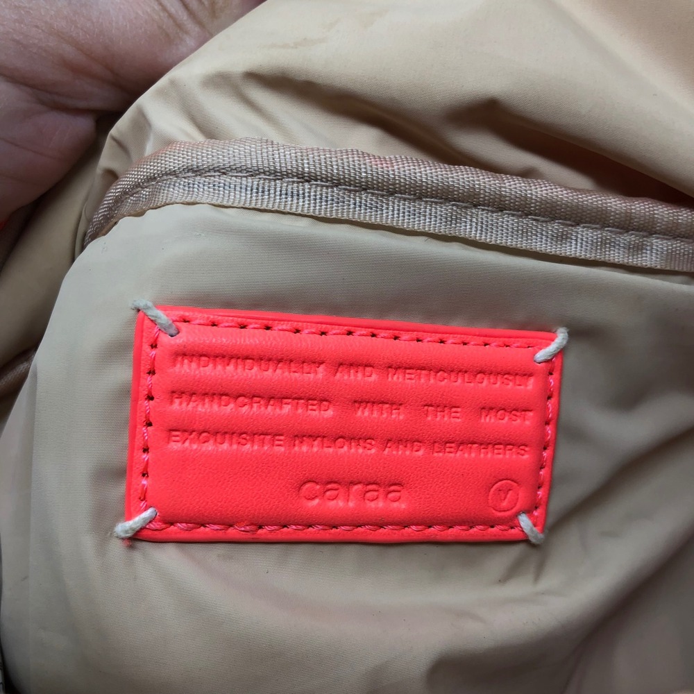 Caraa Free People Studio Bag Fanny Pack Neon Coral Orange Athletic Crossbody - Picture 7 of 16
